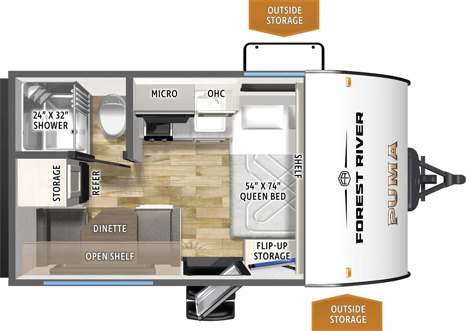 Puma Camping Edition 123RDCE Floorplan
